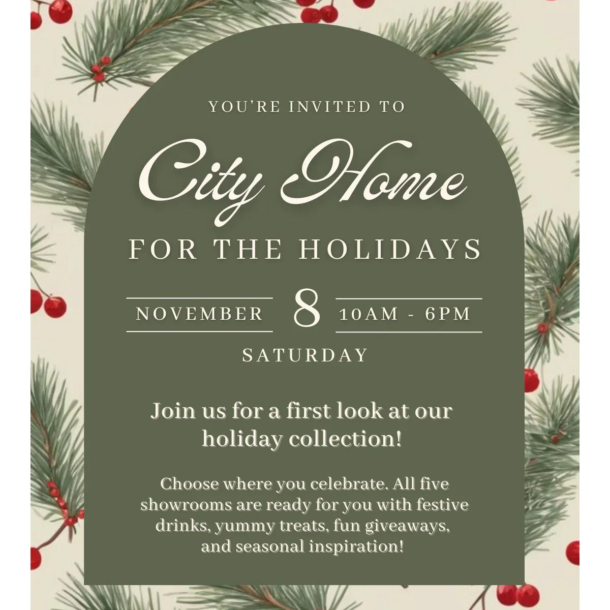 Nov 8th, 2025 - City Home for the Holidays