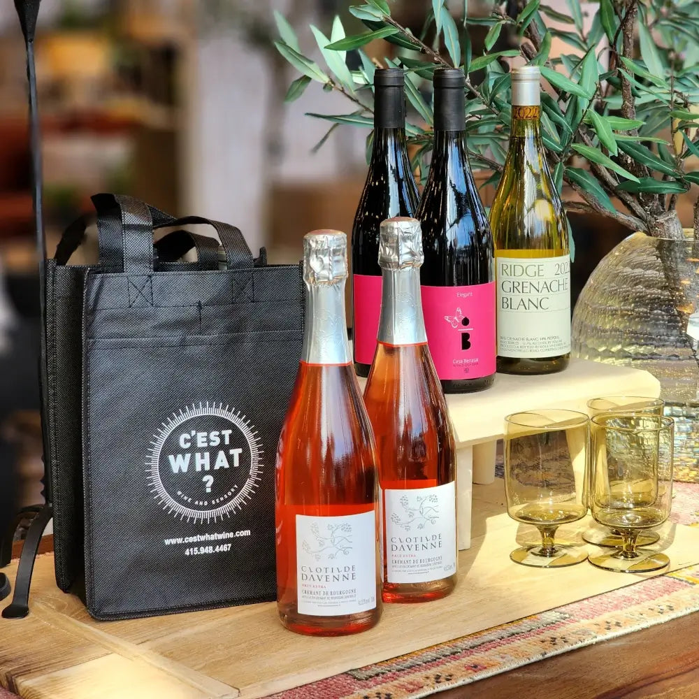 Bottles of wine styled in City Home's showroom