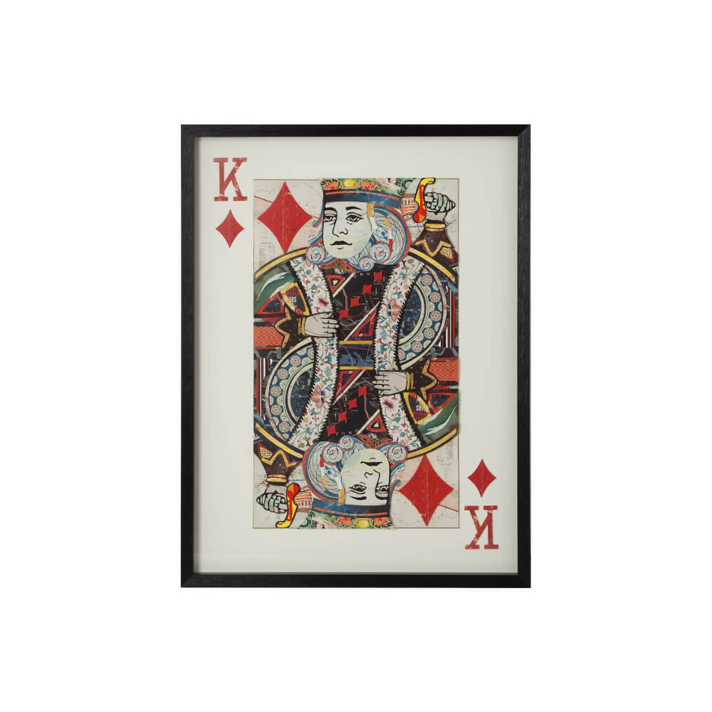 King of Diamonds II Wall Art - framed art available at City Home