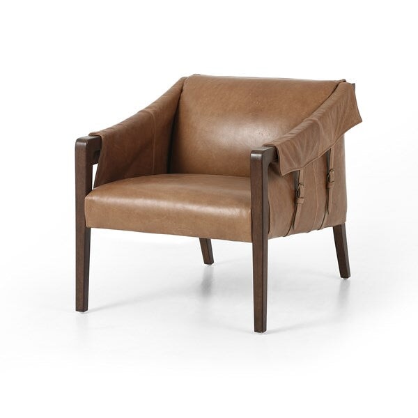 Bauer Leather Chair in Dakota Warm Taupe - available at City Home PDX