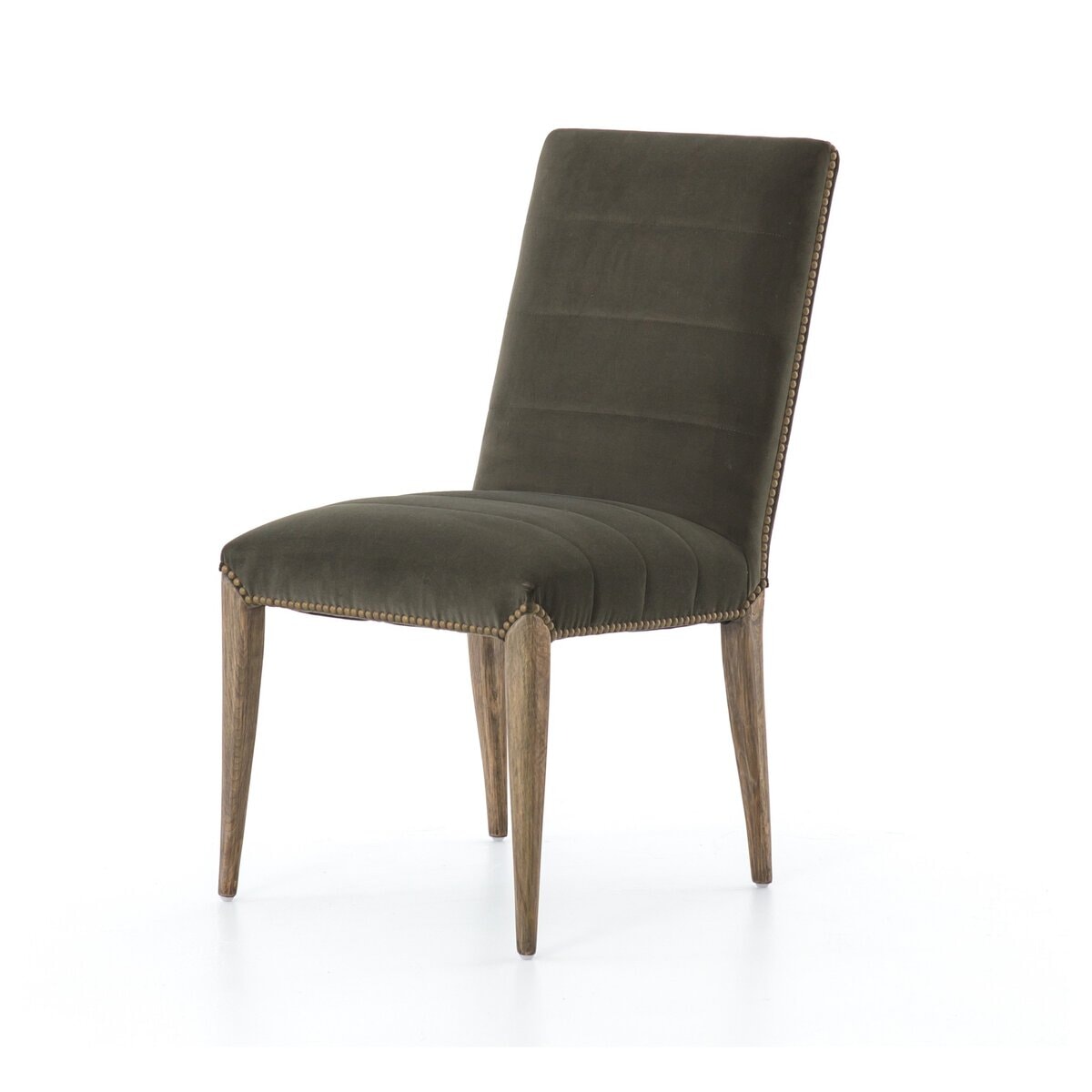Nate Dining Chair in modern velvet loden - available at City Home