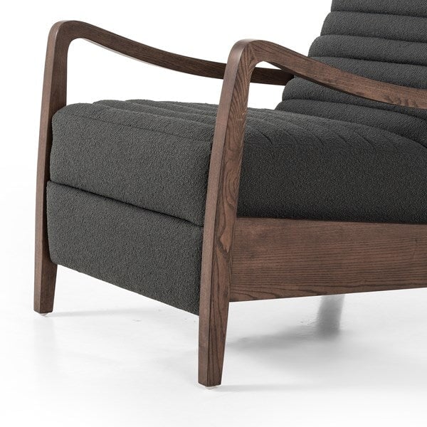 Four Hands Chance Recliner in Fiqa Boucle - detail view of seat