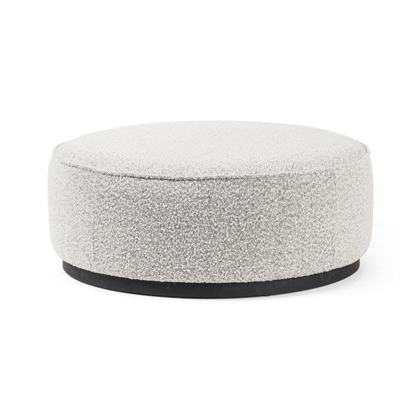 Sinclair Large Round Ottoman available at City Home