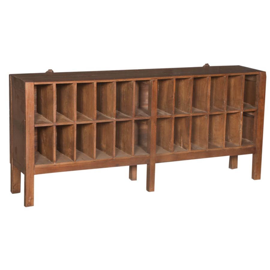 Handcrafted 24 Slot Book Rack: Available at City Home PDX