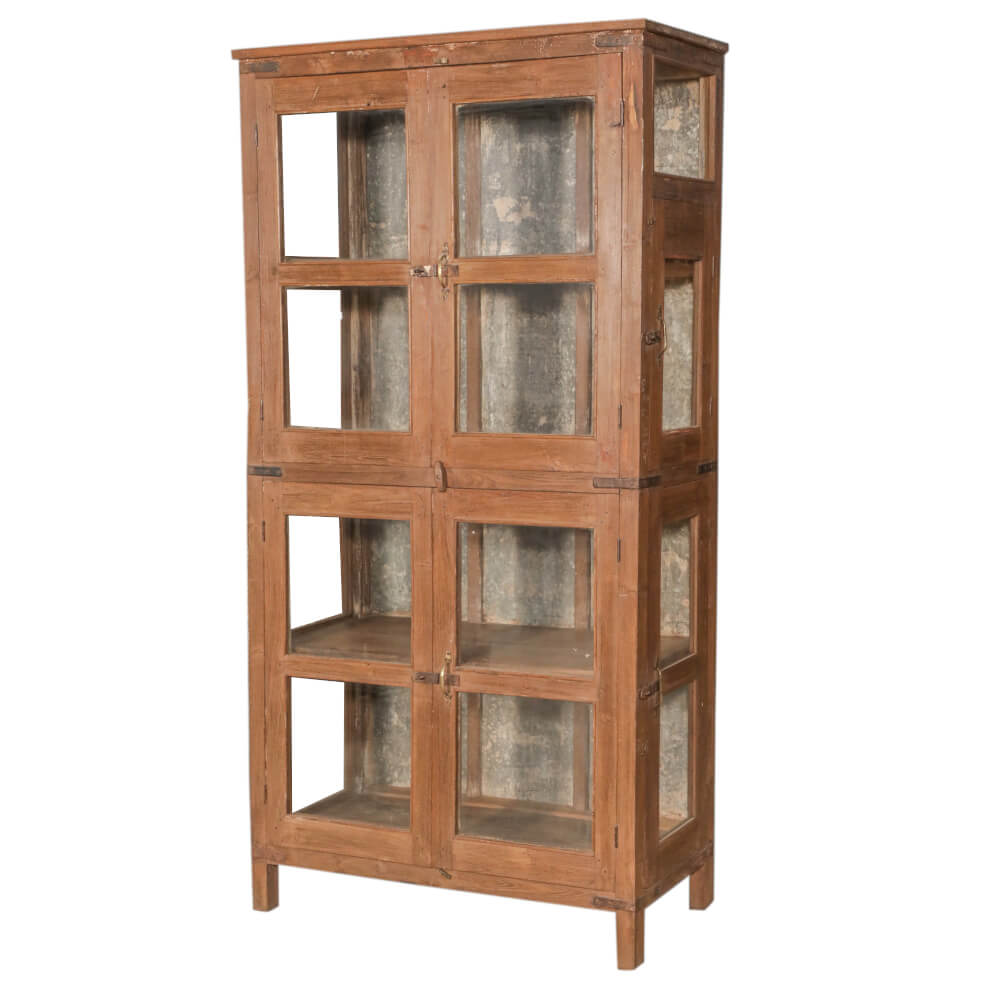 4 Door Cabinet with Glass: Available at City Home PDX