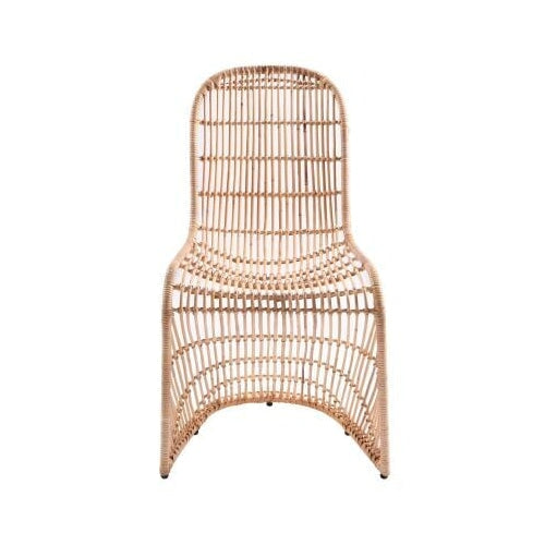 Groovy Rattan Dining Chair - front view