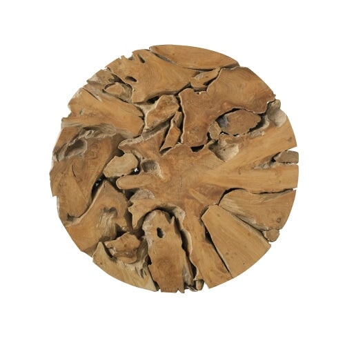 Bruno Reclaimed Teak Coffee Table - top down view showing table surface