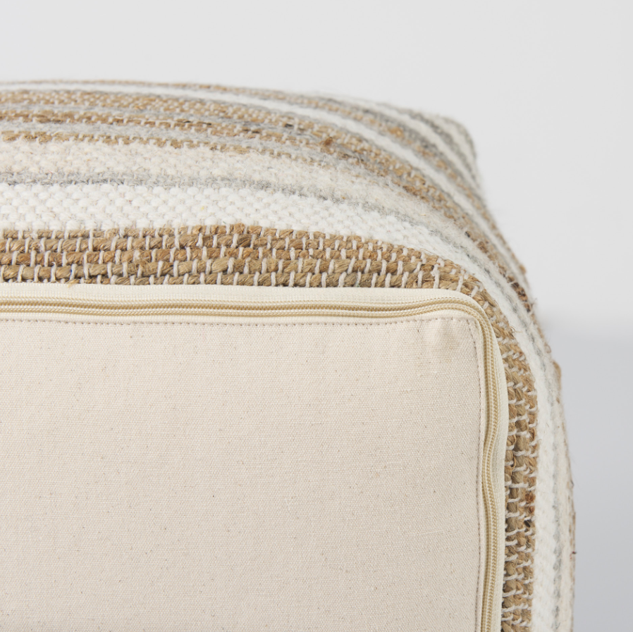 Aahana Pouf: Product Backing View