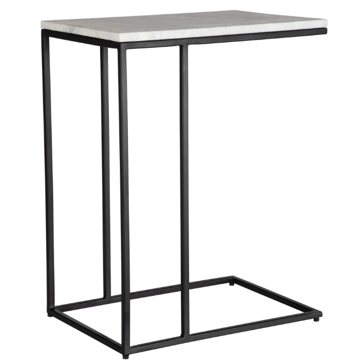 Accent Table-Black Metal: Product Quarter View