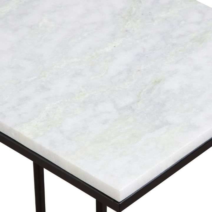 Accent Table-Black Metal: Up-Close Tabletop Product View