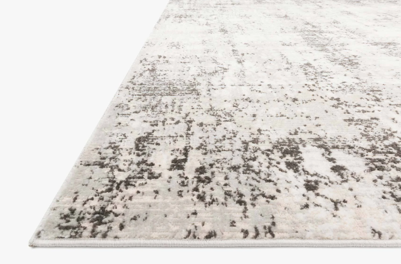 Alchemy Rug in Silver/Graphite: Pile Height View