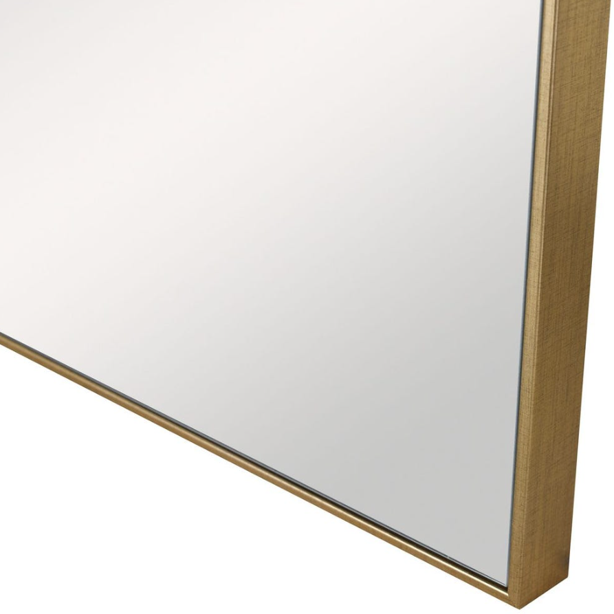 Alexo Square Mirror-Gold: Product Corner View