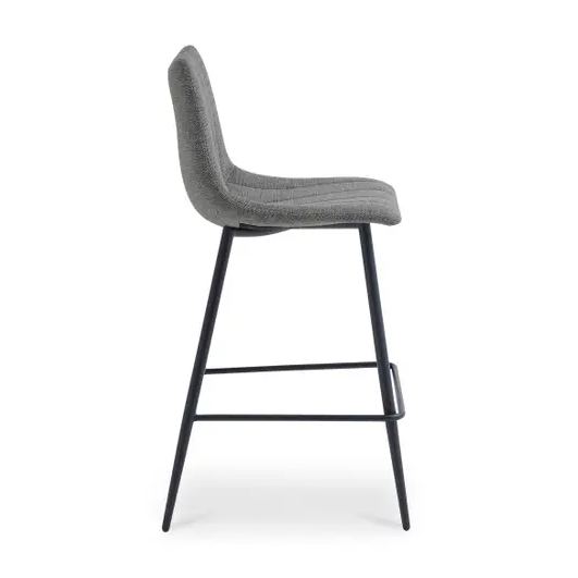 Alibi Counter Stool-Dark Grey: Product Side View