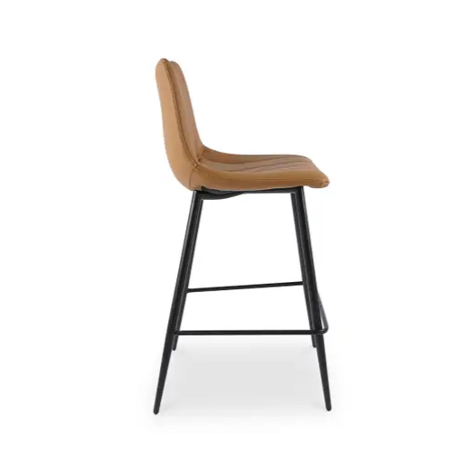 Alibi Counter Stool-Tan: Product Side View