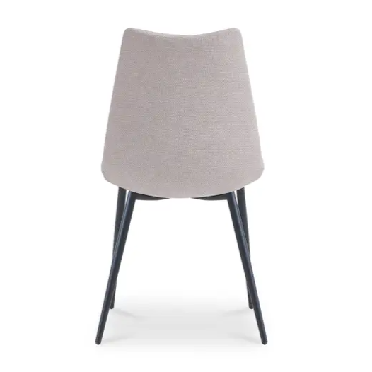 Alibi Dining Chair-Beige: Product Back View