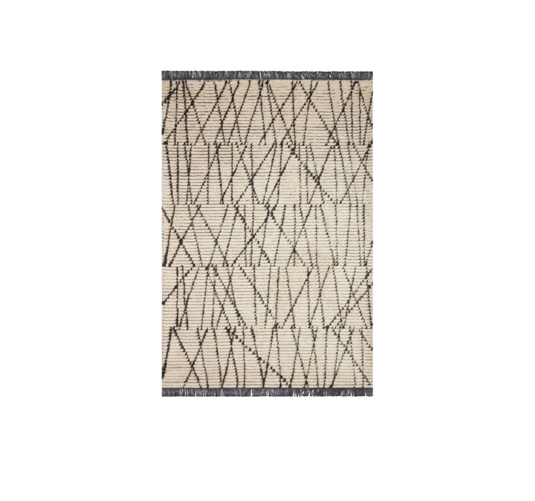 Chris Loves Julia X Loloi Alice Rug in Cream/Charcoal | Rugs