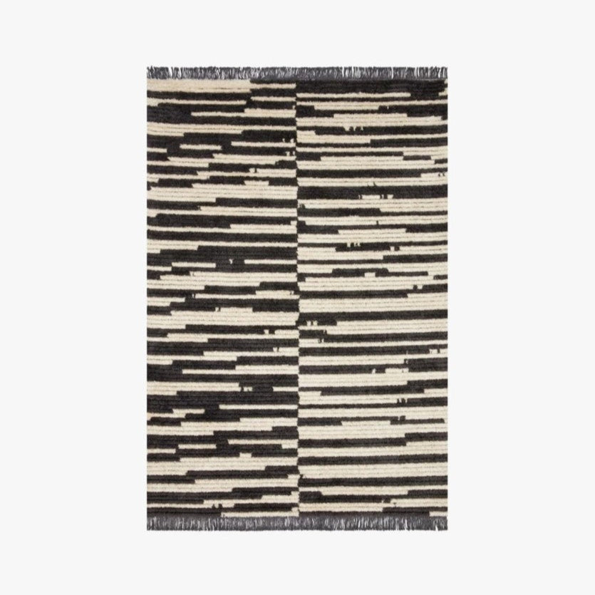 Chris Loves Julia X Loloi Alice Rug in Cream/Charcoal-Style Three: Available at City Home PDX