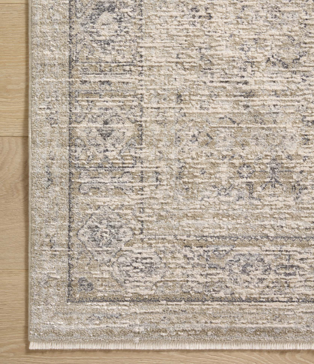 Amber Lewis X Loloi Alie Rug in Taupe/Dove: Up-Close Product View