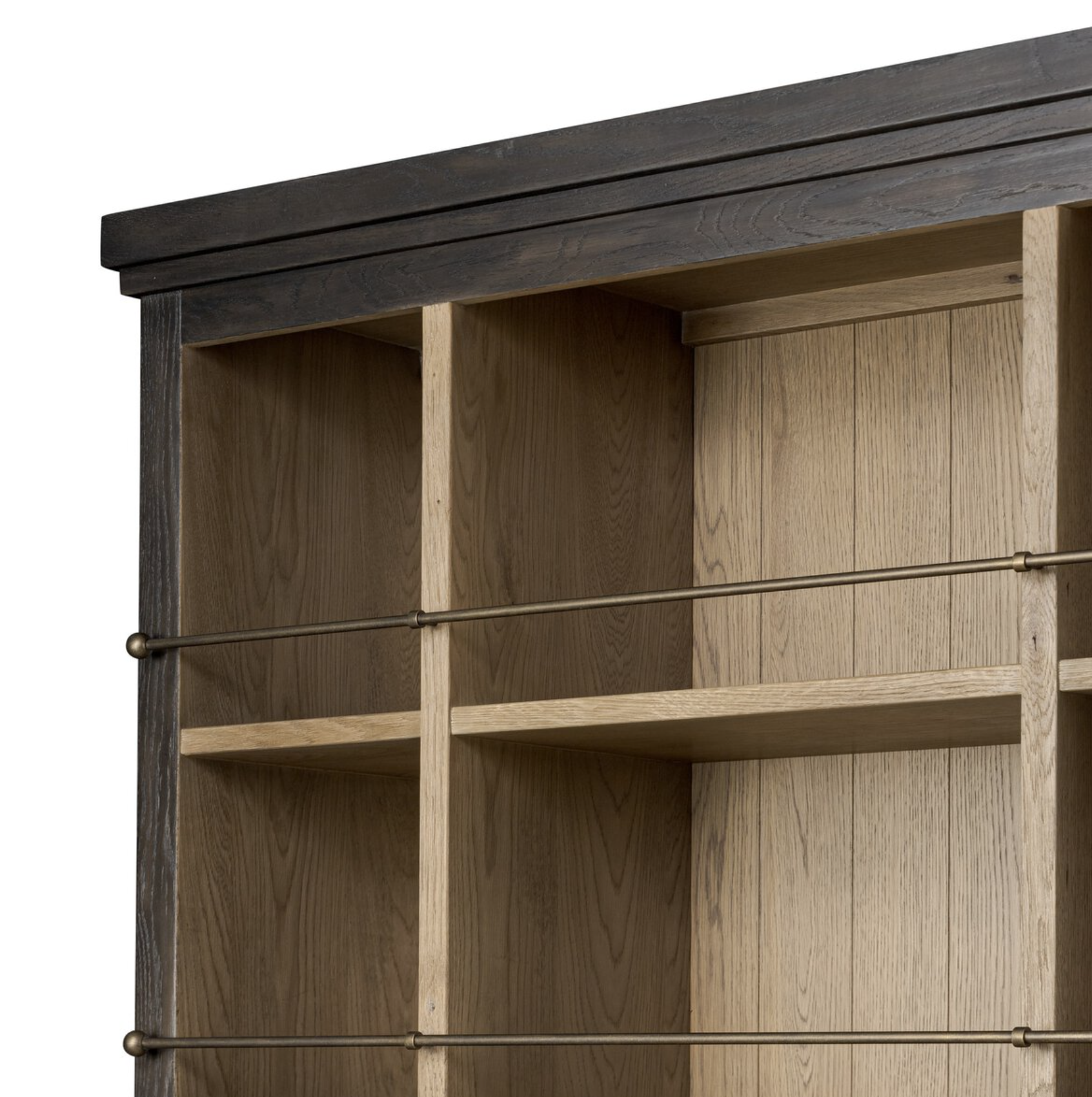 Amber Lewis X Four Hands Alistair Bookcase: Product Corner View