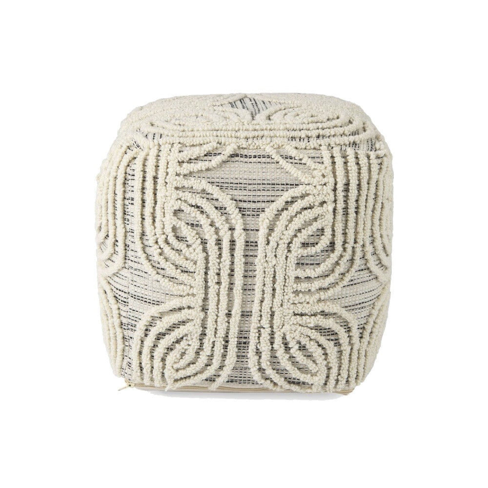 Amaya Wool & Cotton Pouf: Available at City Home PDX