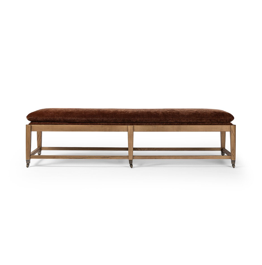 Amber Lewis x Four Hands Eleanor Accent Bench: Available at City Home PDX