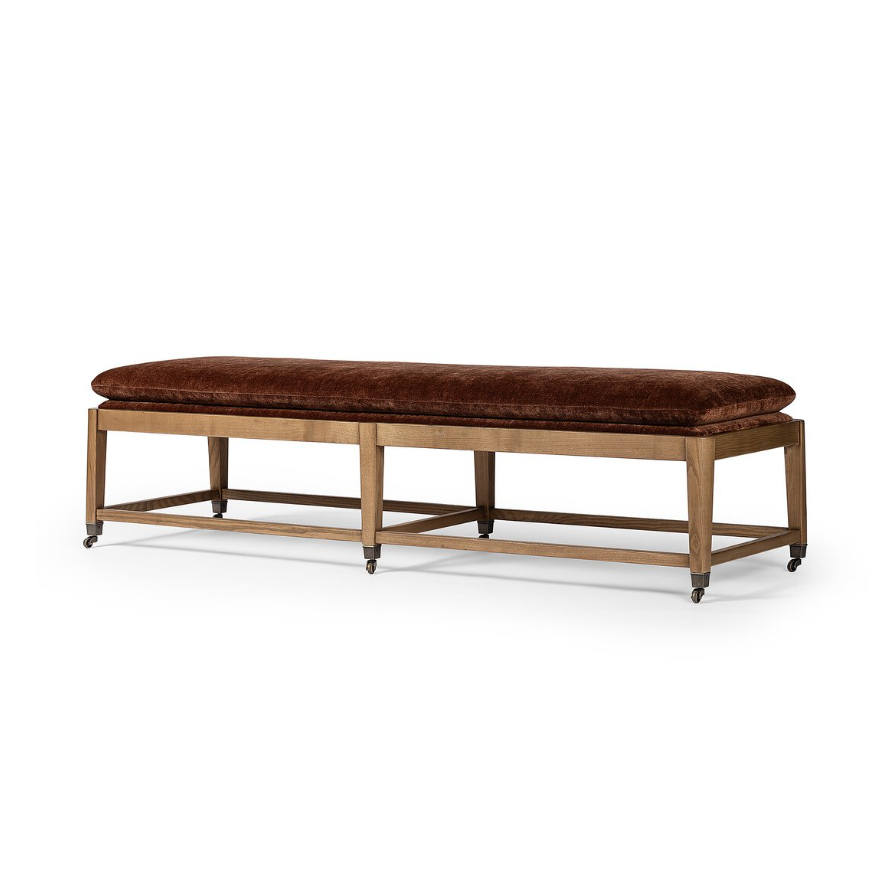 Amber Lewis x Four Hands Eleanor Accent Bench: Product View