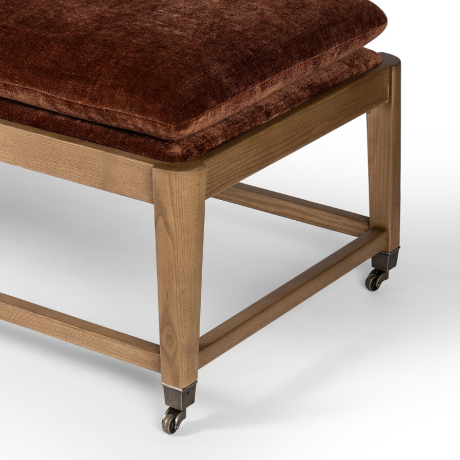 Amber Lewis x Four Hands Eleanor Accent Bench: 2nd Product Corner View