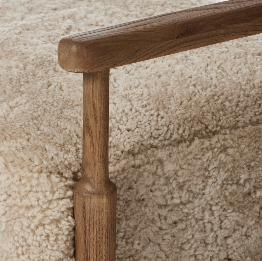 Amber Lewis x Four Hands Bennett Chair: Product Armrest View