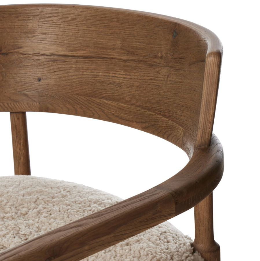 Amber Lewis x Four Hands Bennett Chair: U-Shape Backrest