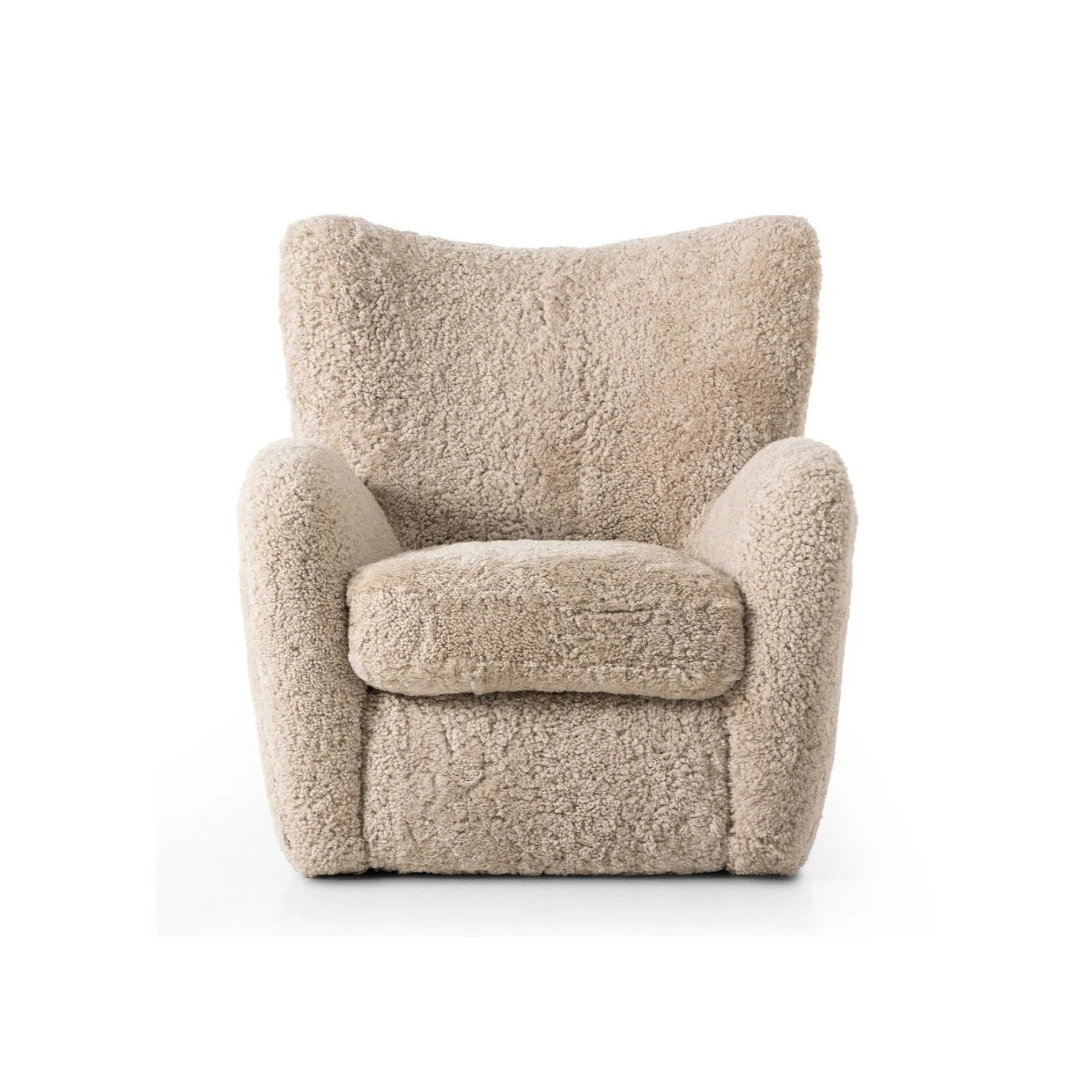 Amelie Chair-Beige Shearling: Available at City Home PDX