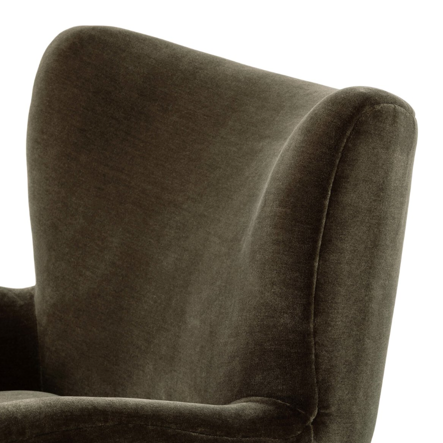 Amelie Chair-Monte Olive: Product Backrest View