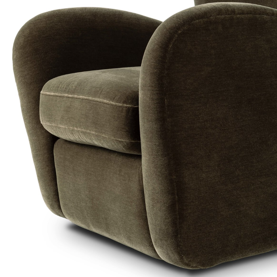 Amelie Chair-Monte Olive: Up-Close Product Seat View