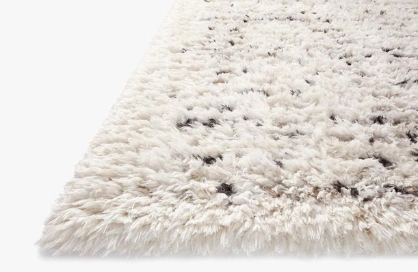 Angela Rose x Loloi Amira Rug in Ivory/Multi: Pile Height View