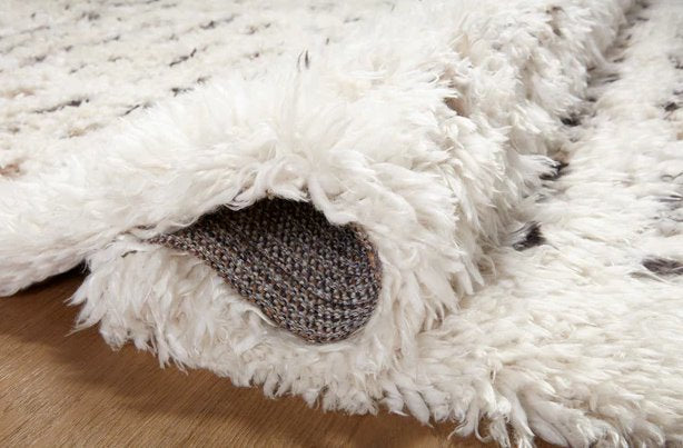 Angela Rose x Loloi Amira Rug in Ivory/Multi: Folded Product View