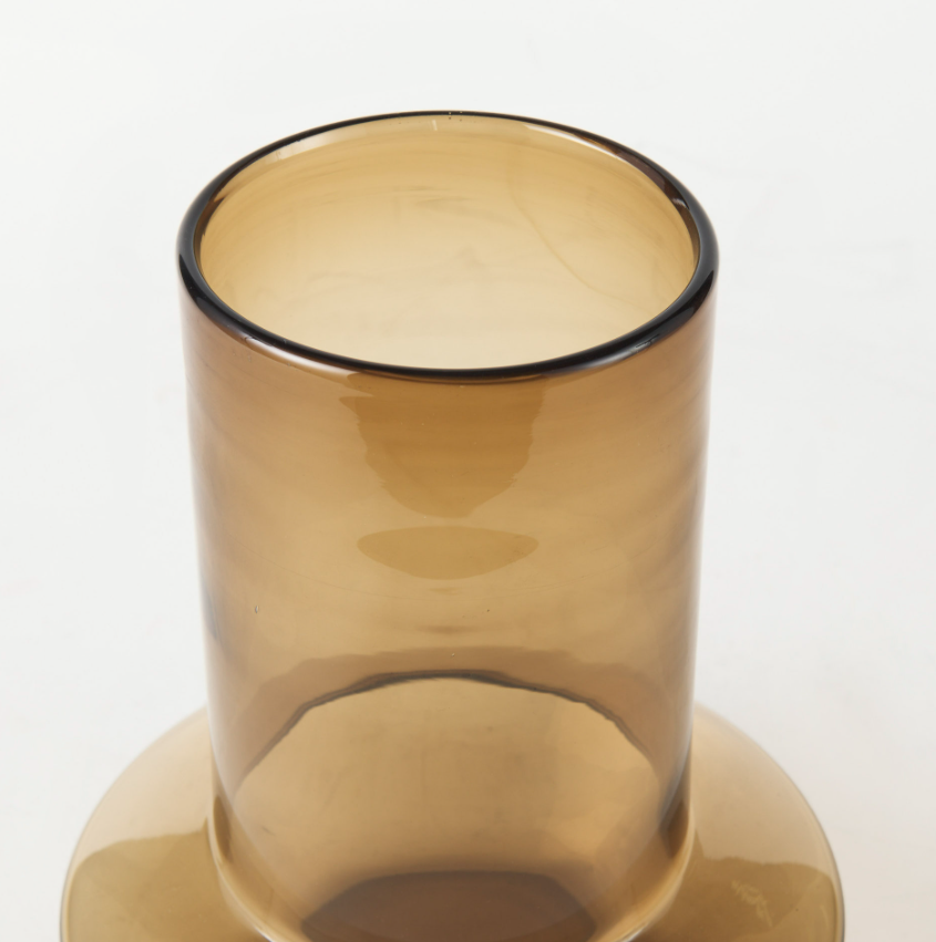 Amrita Glass Vase-10"H: Top Product View