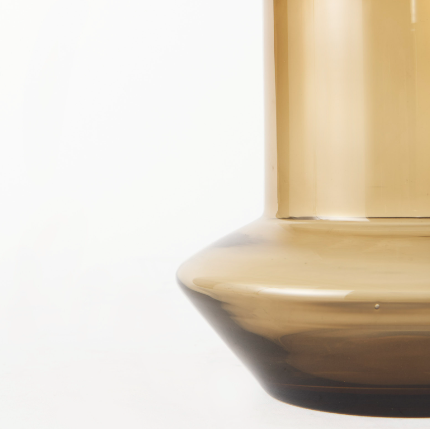 Amrita Glass Vase-10"H: Product Corner View