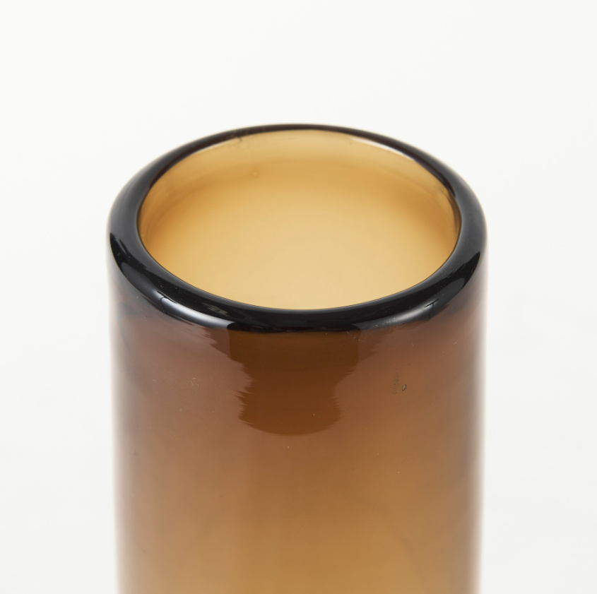 Amrita Glass Vase-12"H: Top Product View