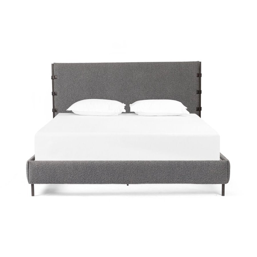 Anderson Bed in Knoll Charcoal-King Size: Available at City Home PDX