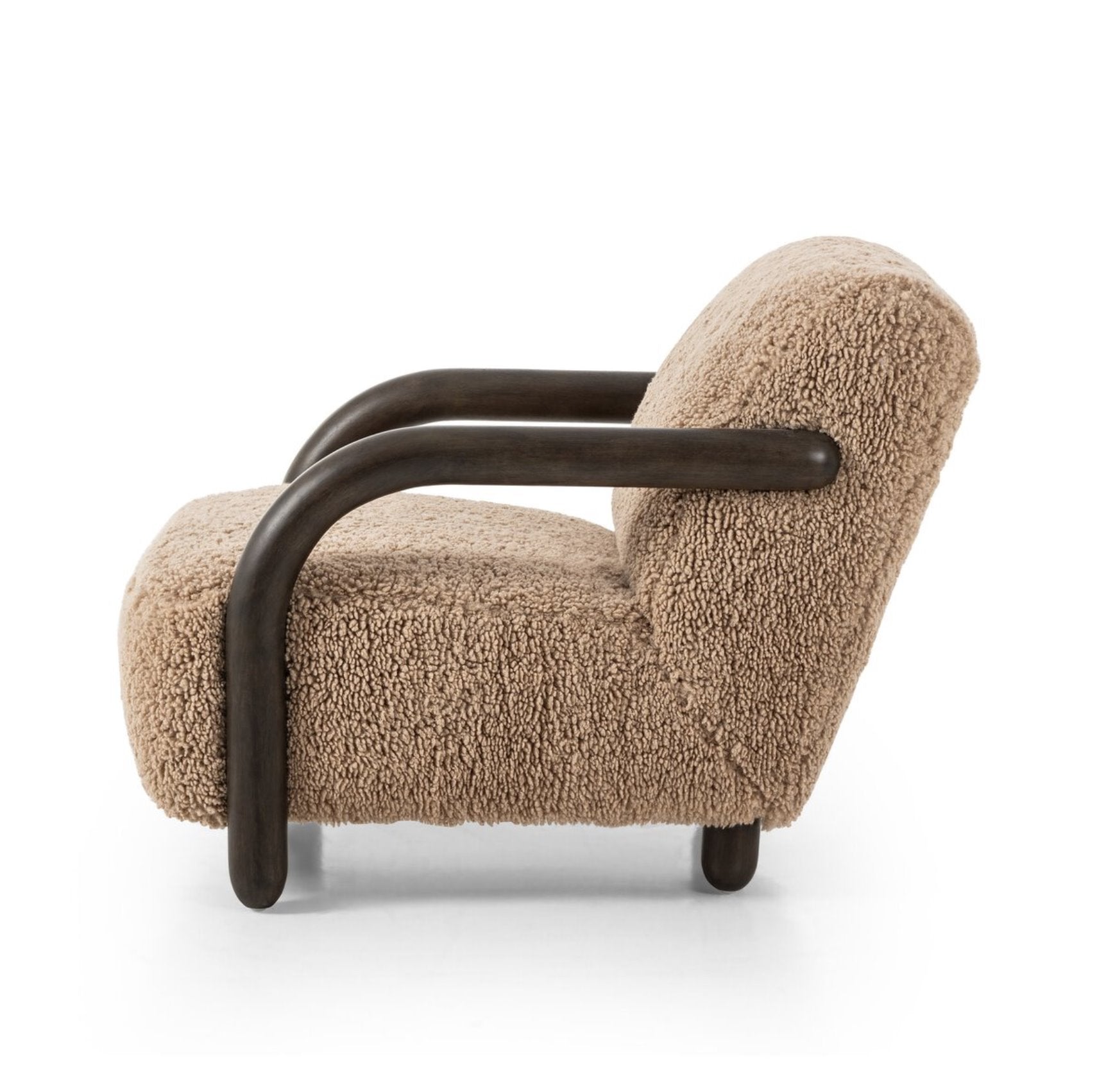 Aniston Chair-Andes Toast: Product Side View