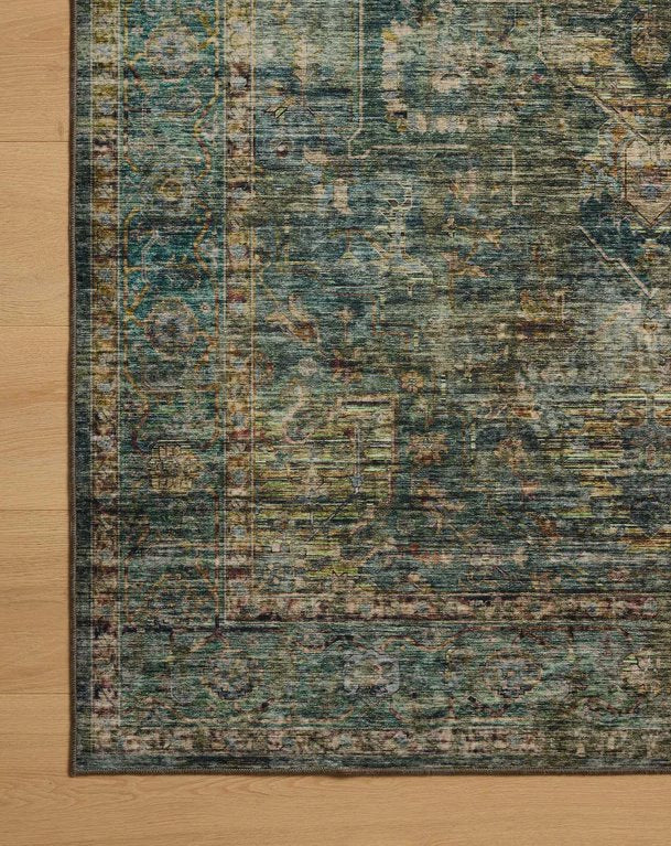 Anniston Rug in Lagoon/Multi: Product Corner View