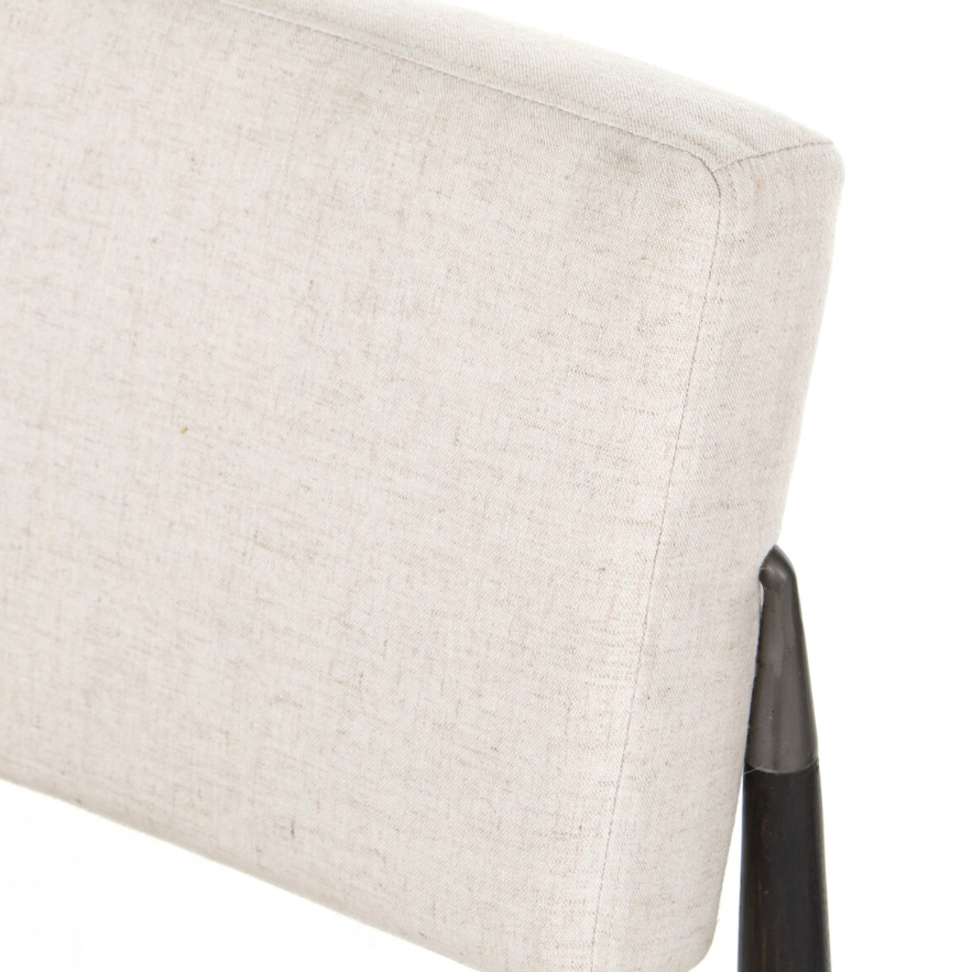 Anton Dining Chair-Savile Flax: Up-Close Product Backrest
