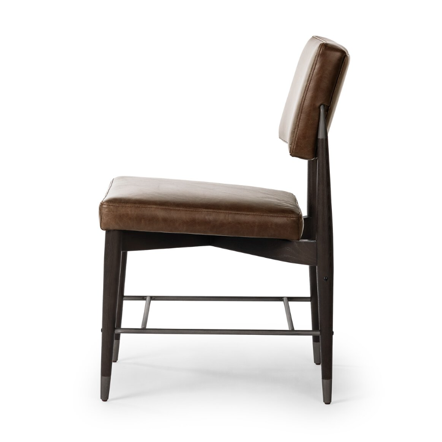 Anton Dining Chair-Havana Brown: Product Side View