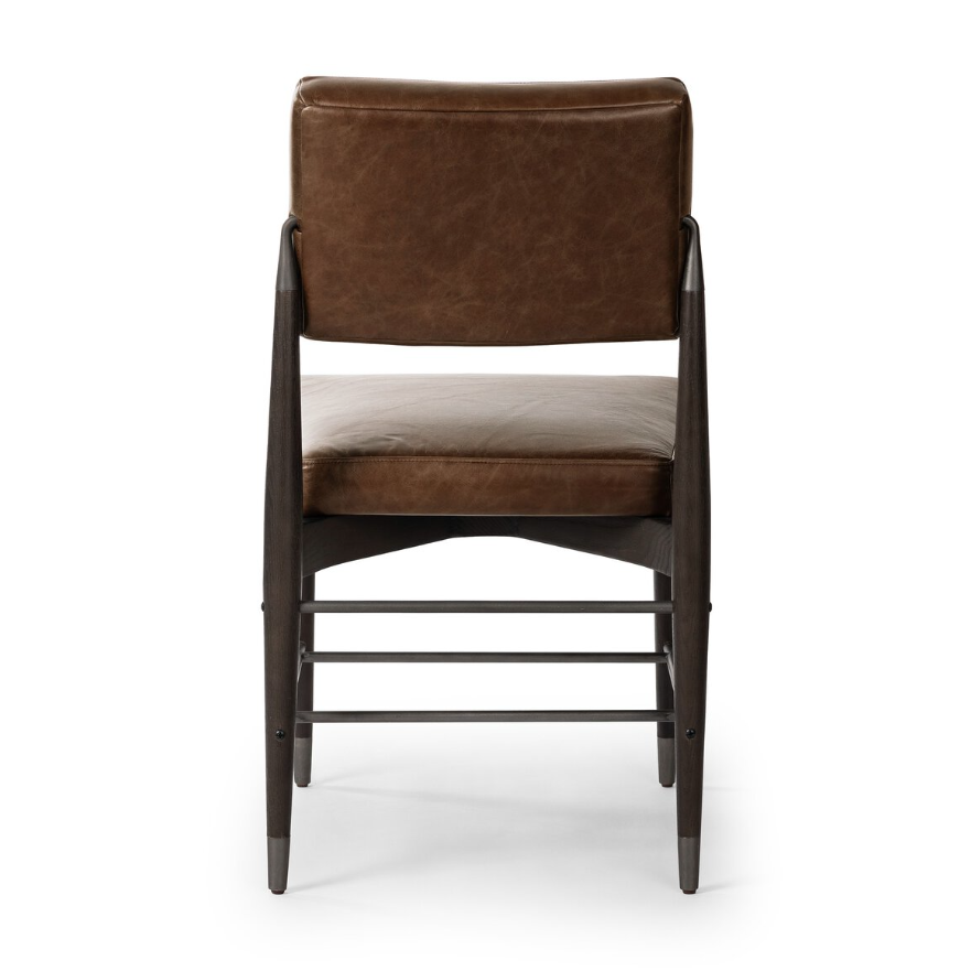 Anton Dining Chair-Havana Brown: Product Back View