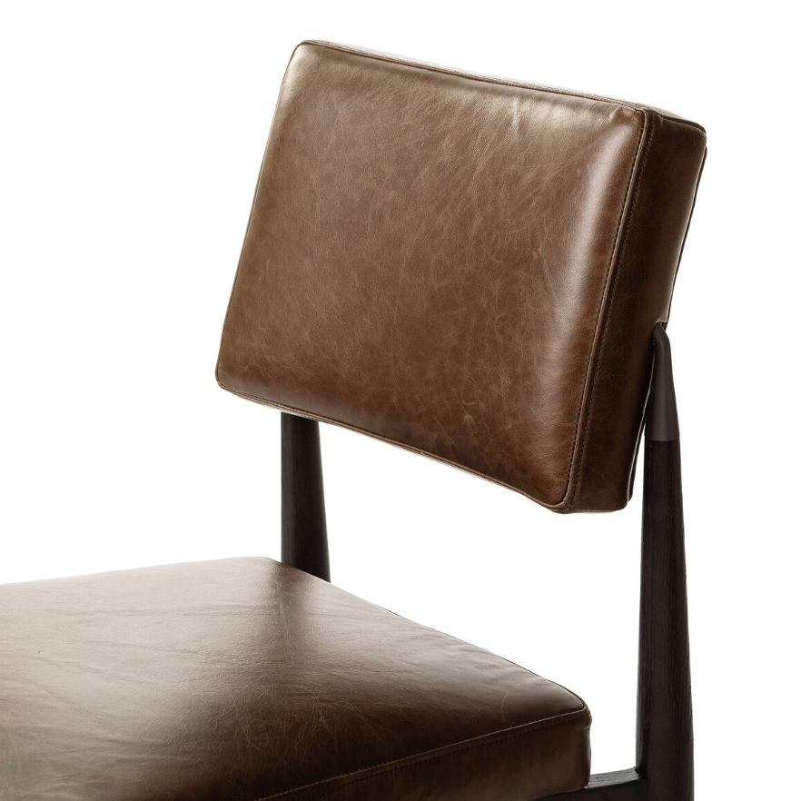 Anton Dining Chair-Havana Brown: Product Backrest View