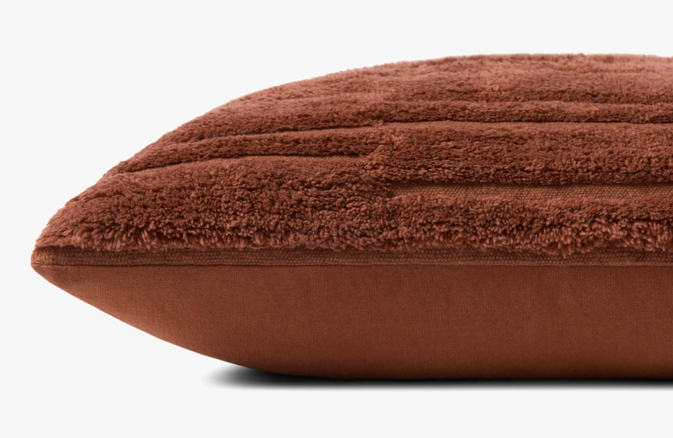 Angela Rose Arabella Pillow-Rust: Product Side View