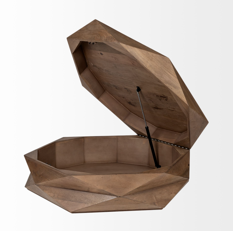 Arreto Hexagonal Coffee Table: 2nd Open Storage Product View