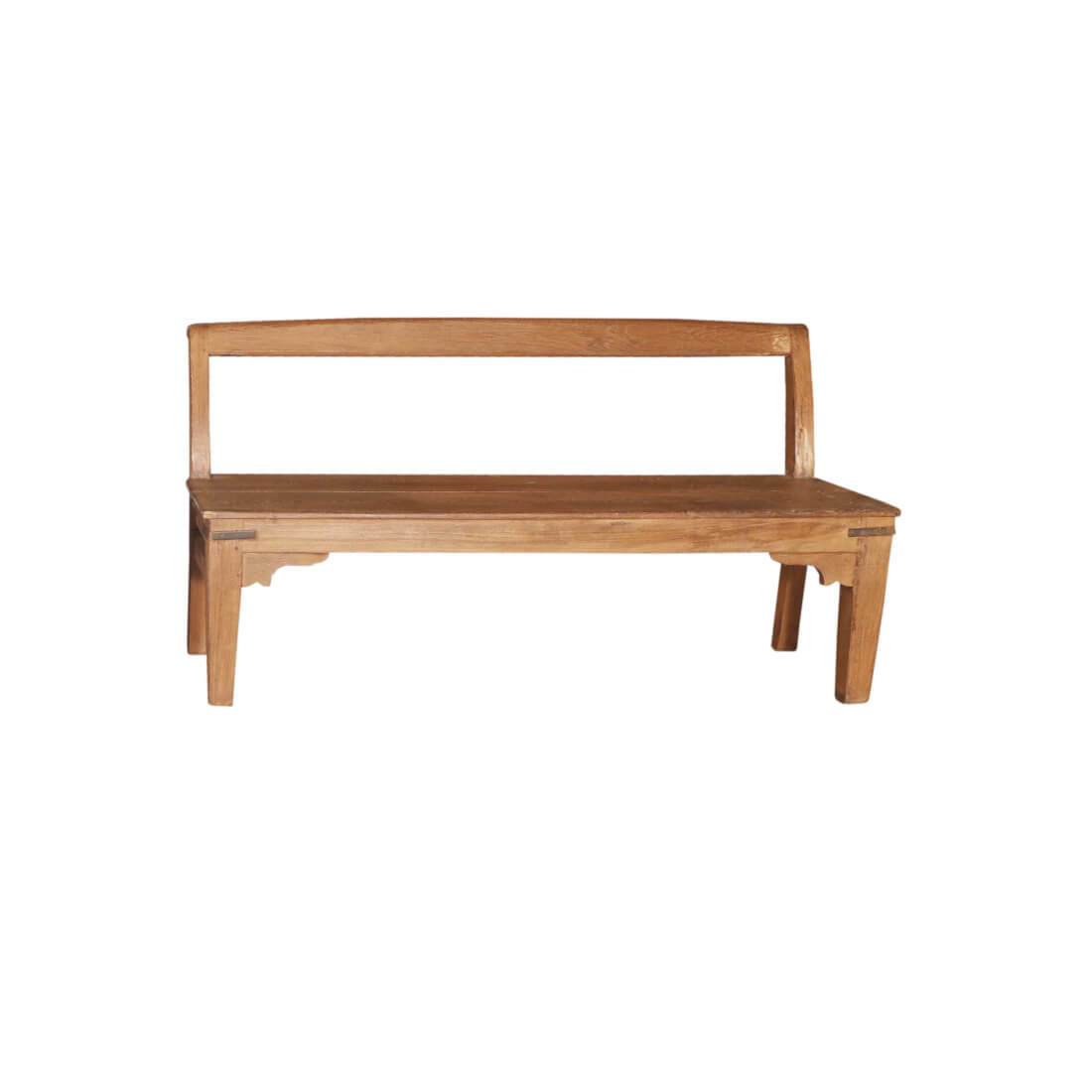 Artisan Crafted Teak Bench-Style B: Product View