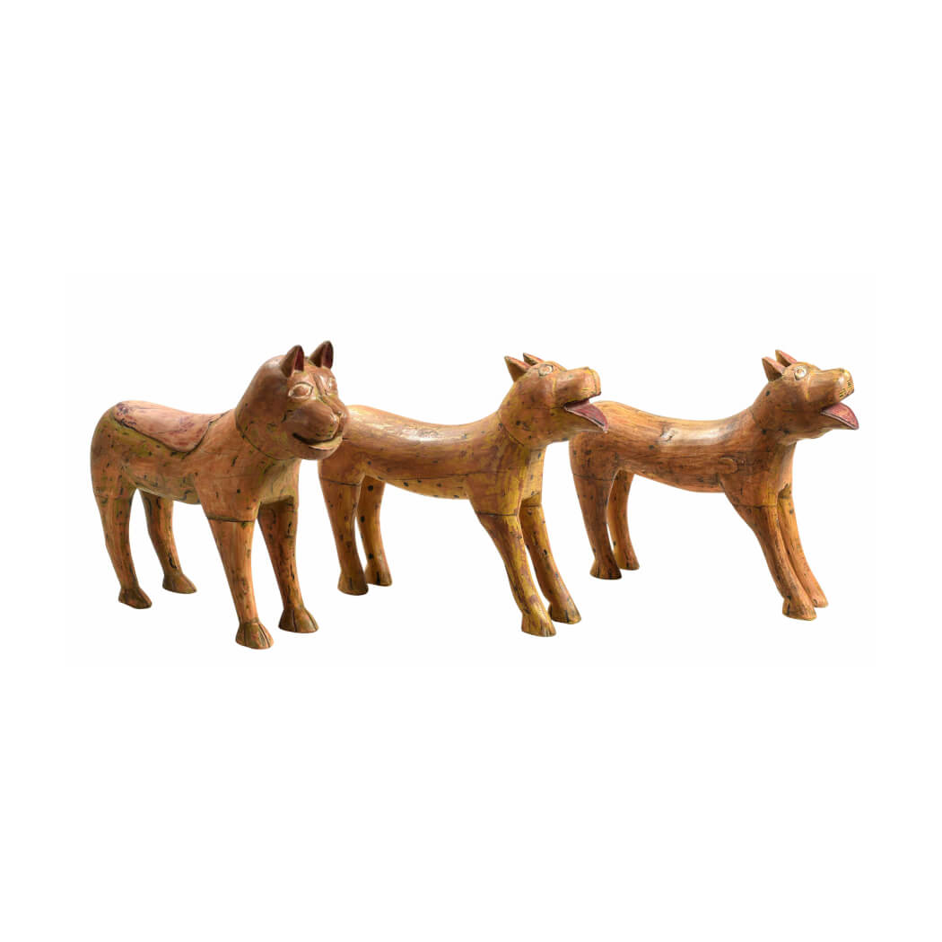 Artisan Crafted Teak Cat: Available at City Home PDX