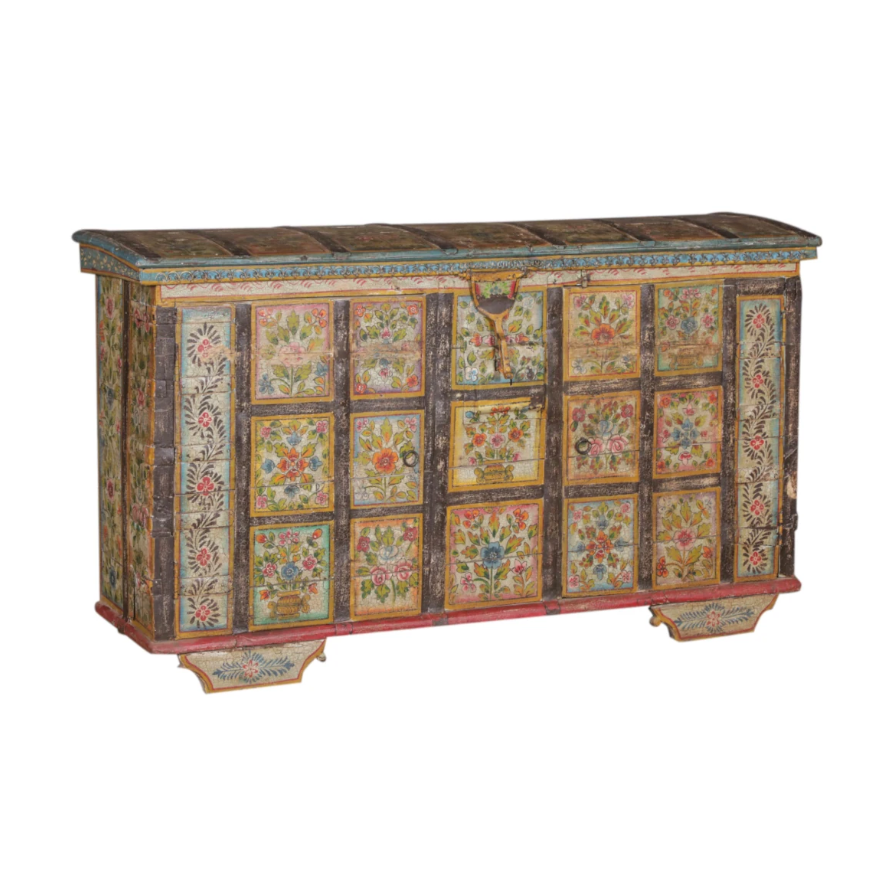 Artisan Painted Wooden Box-Style Two: Product View