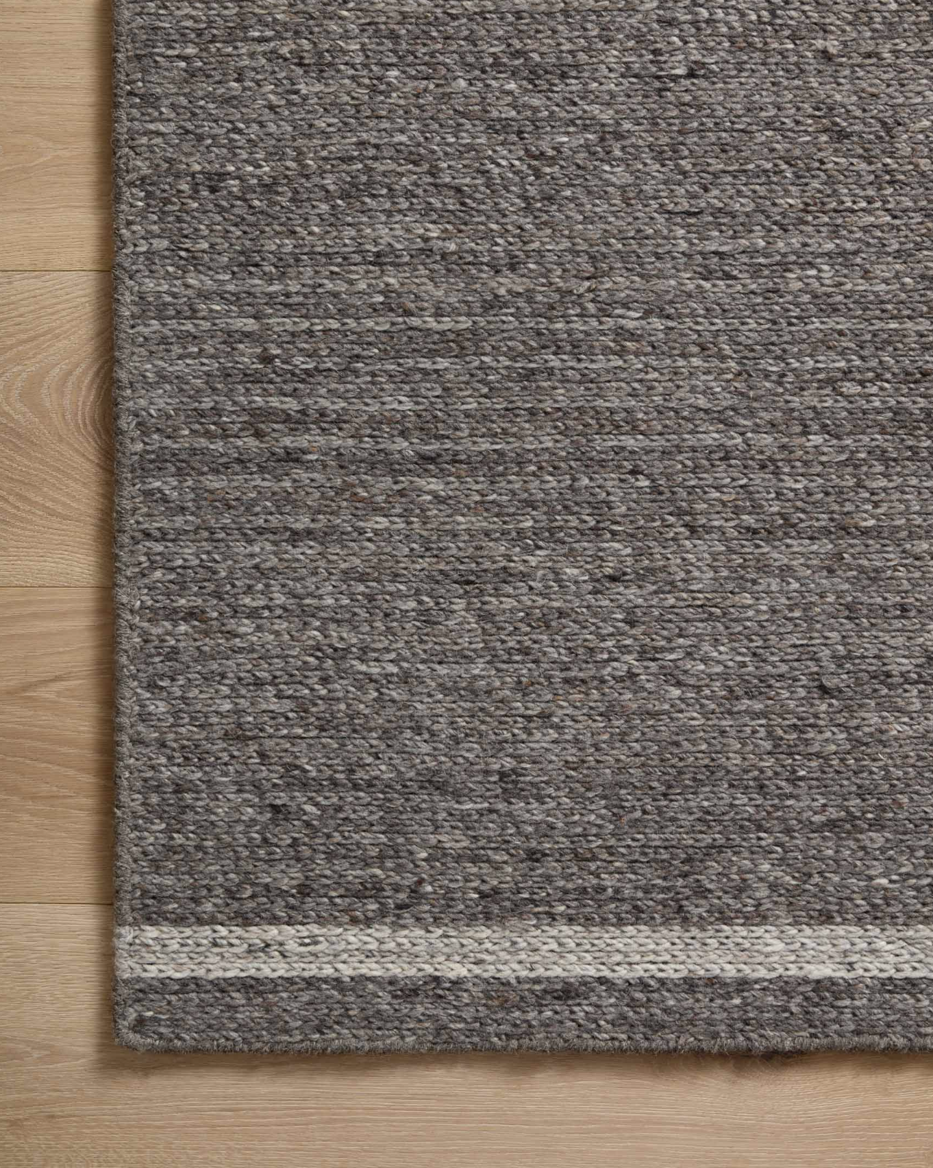 Magnolia Home by Joanna Gaines x Loloi Ashby Rug in Granite/Silver: Product View